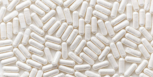 Een grote hoeveelheid magnesium pillen