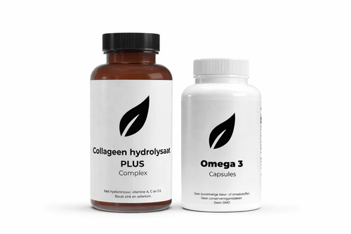 Collectie foto van de Hair & Skin bundel op een witte achtergrond