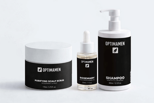 Collectie foto van de Hair Care Essentials bundel op een witte achtergrond