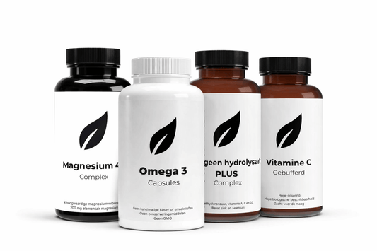 Collectie foto van het Total Performance Protocol bundel op een witte achtergrond